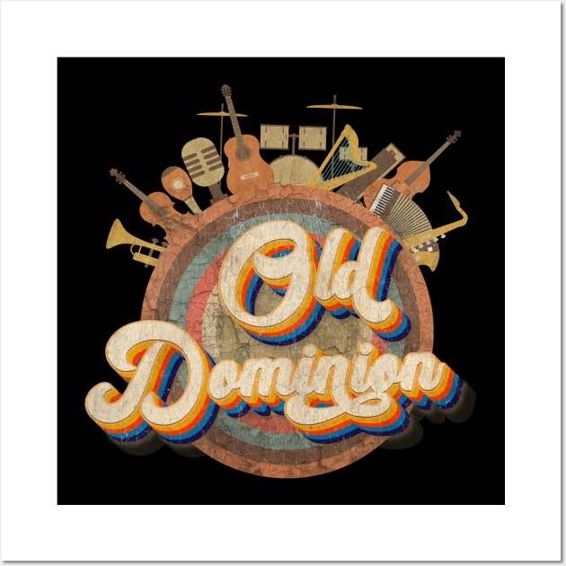 Retro Style Music Tour - Old Dominion Wall Art by kumurkumur